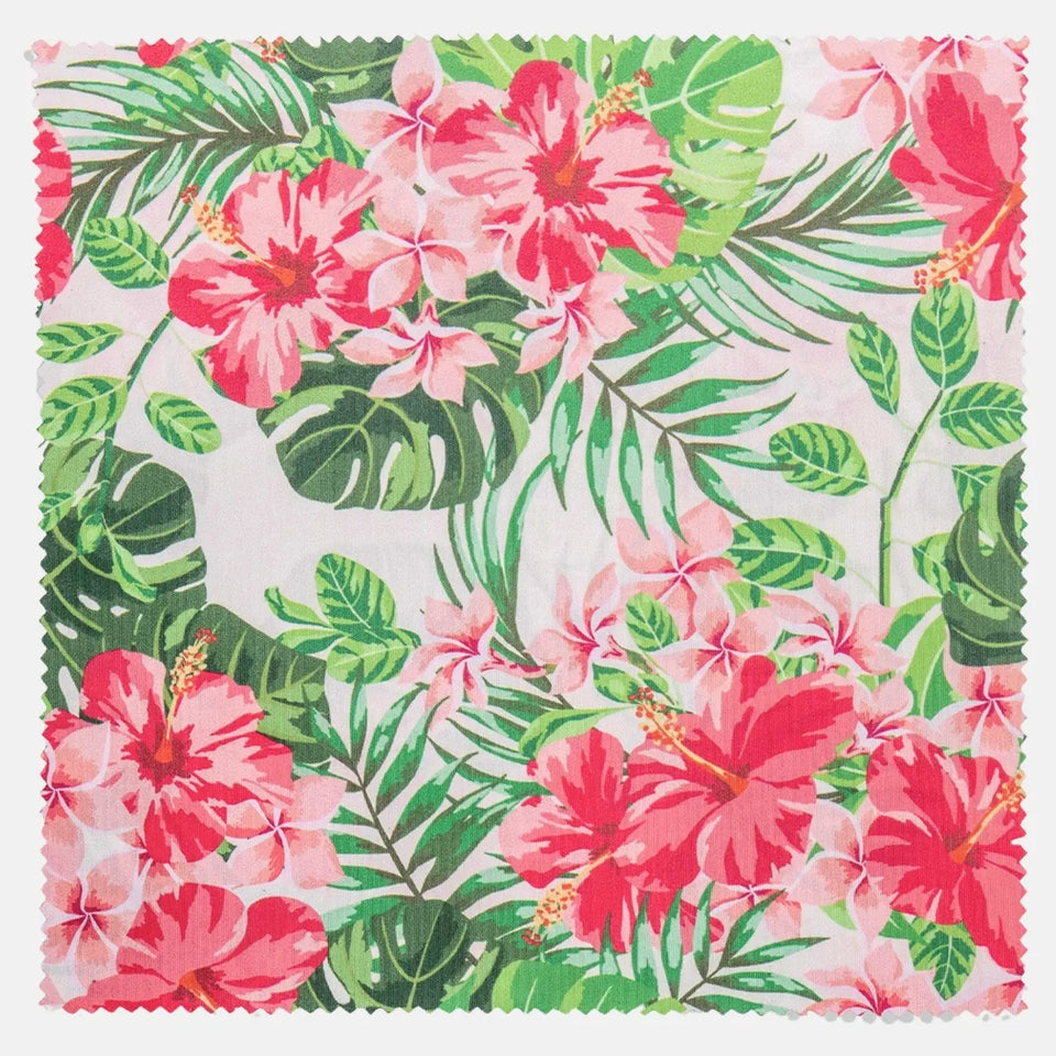 Mikrofaser-Reinigungstücher 20x20 cm in coolen Designs - Tropische Blumen - Kamera & Foto > Kamerazubehör