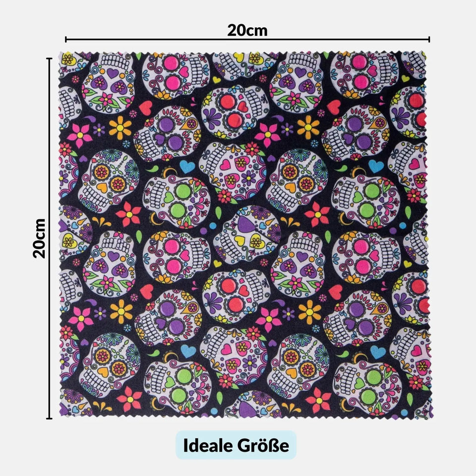 Mikrofaser-Reinigungstücher 20x20 cm in coolen Designs - Kamera & Foto > Kamerazubehör Kamerareinigung Mikrofasertücher