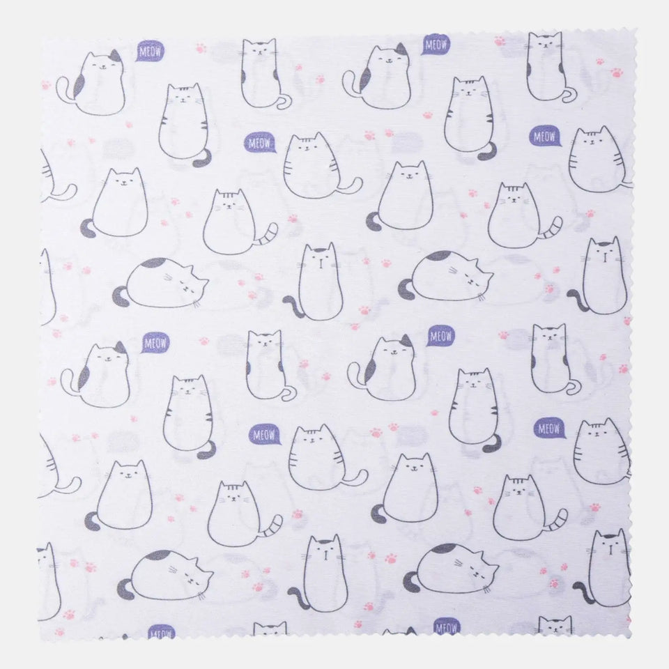 Mikrofaser-Reinigungstücher 20x20 cm in coolen Designs - Katzen (1) - Kamera & Foto > Kamerazubehör Kamerareinigung