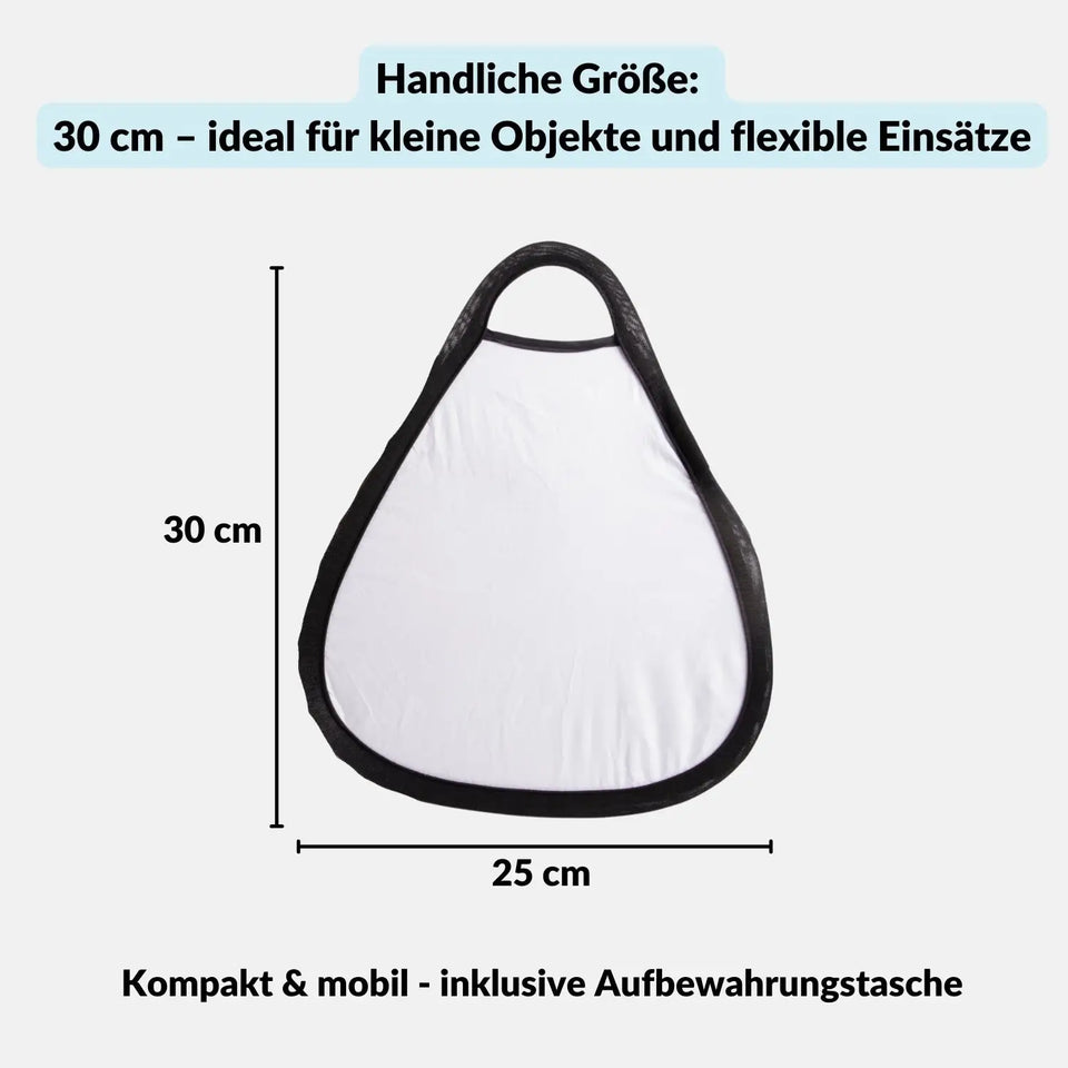 Réflecteur pliable miniature (30 cm) pour un éclairage optimal des petits objets - Appareils photo et accessoires > Matériel de studio photo