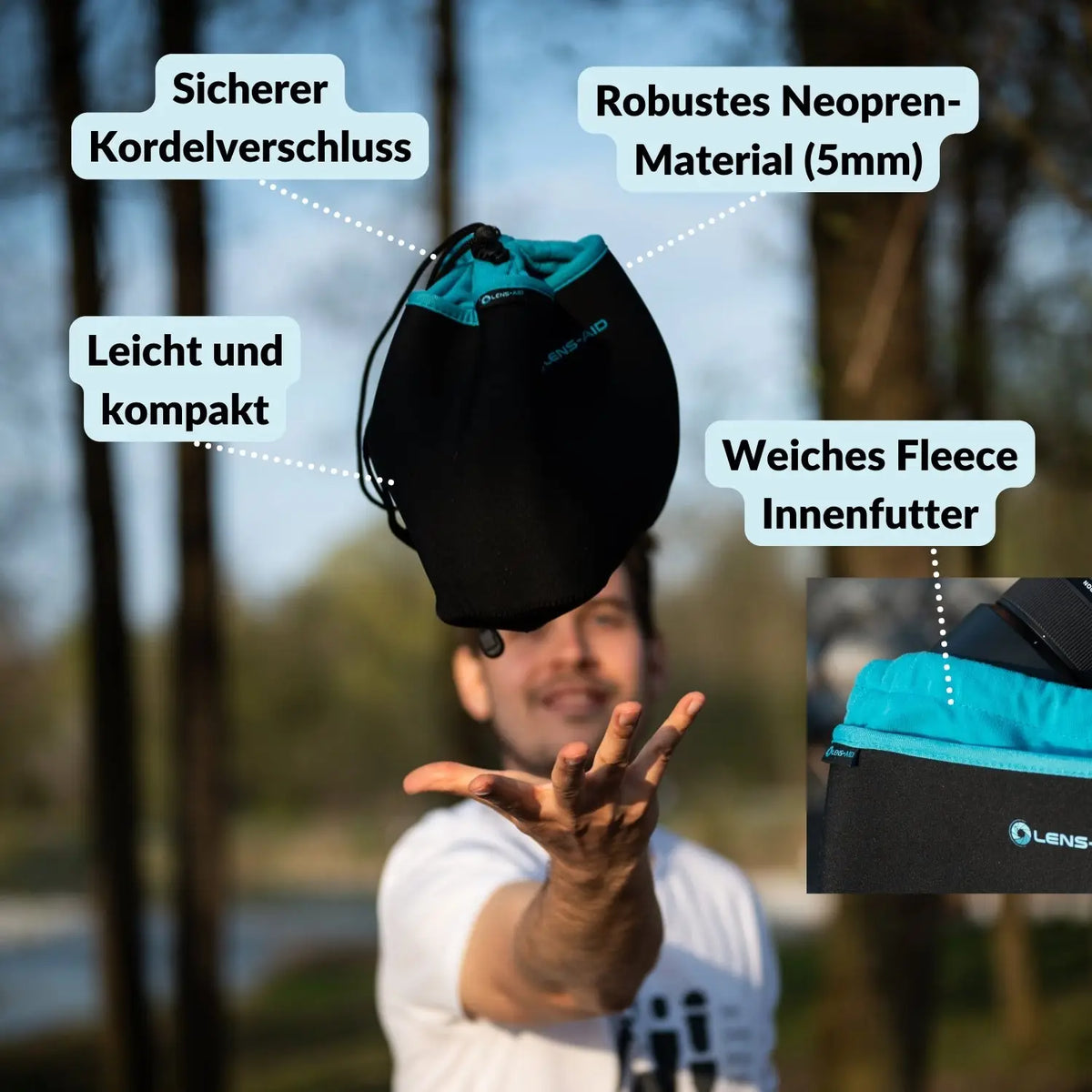 Neopren Kamerabeutel mit Fleece-Fütterung - Kamera & Foto > Kamerazubehör Kamerataschen Hüllen