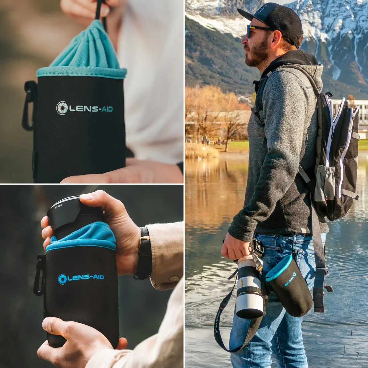 Neopren Objektivbeutel mit Fleece-Fütterung - Kamera & Foto > Kamerazubehör Objektivzubehör Objektivtaschen Hüllen