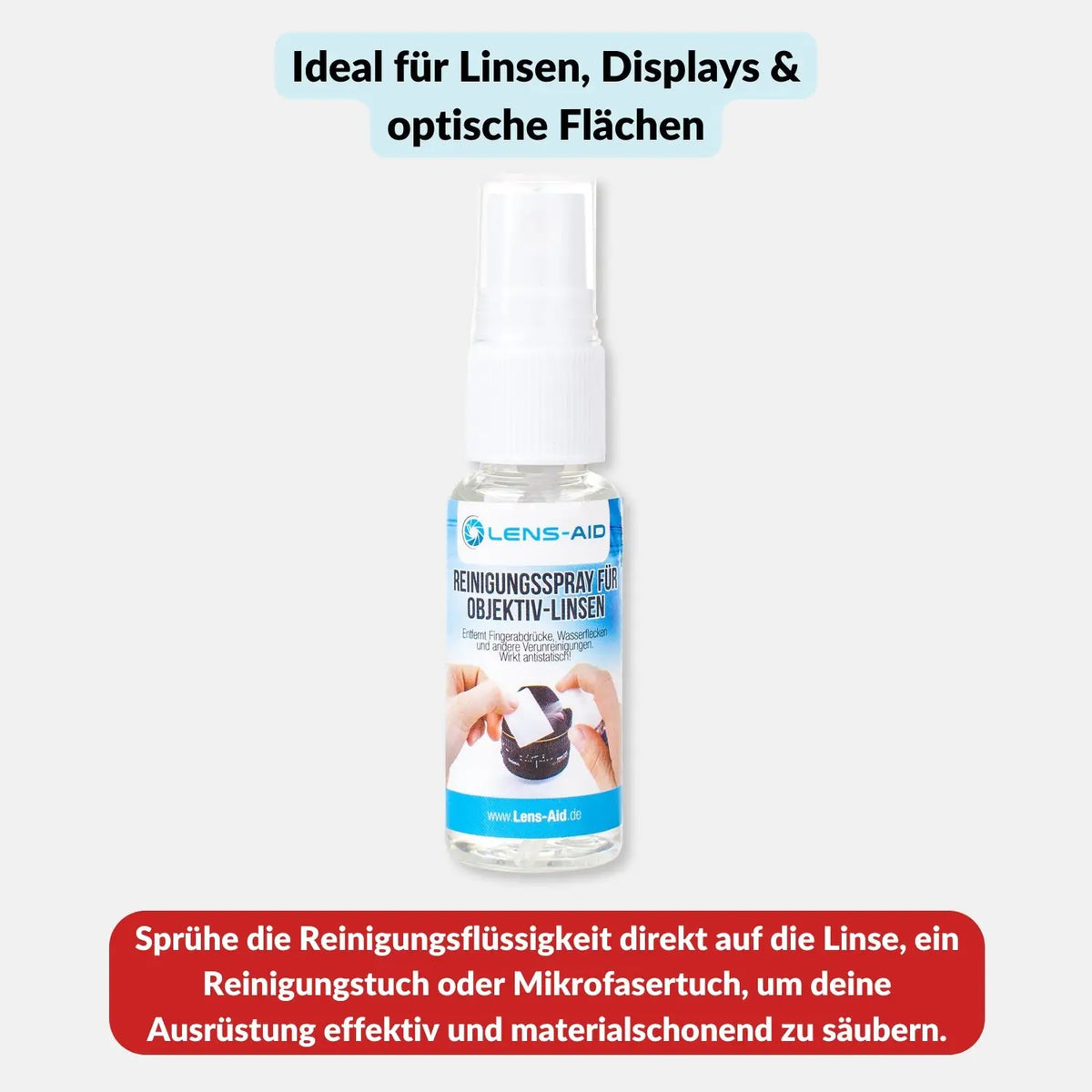 Lens cleaning fluid 25 ml for camera & filters - Photo > Camera accessories Camera cleaning Cleaning accessories