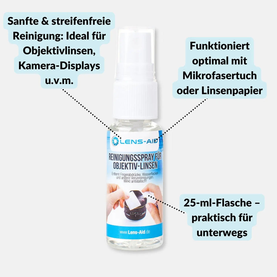 Lens cleaning fluid 25 ml for camera & filters - Photo > Camera accessories Camera cleaning Cleaning accessories