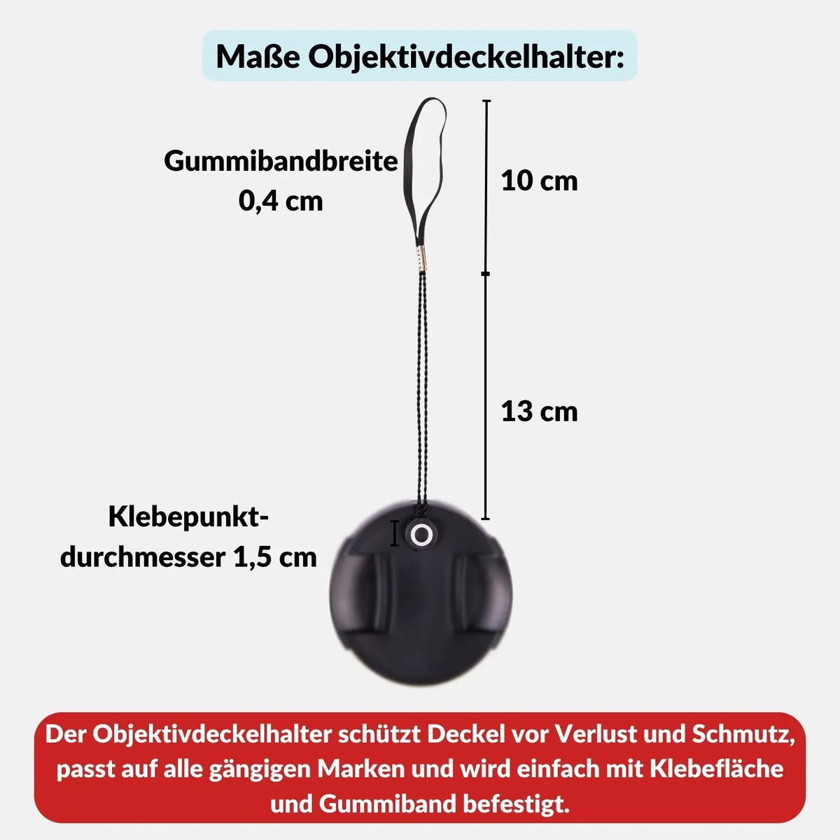 Objektivdeckelhalter für alle gängigen Objektive - Kamera & Foto > Kamerazubehör Objektivzubehör Objektivdeckel