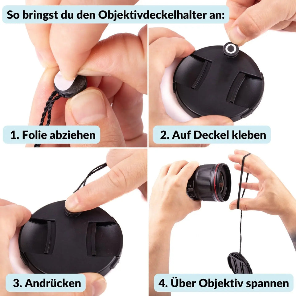 Objektivdeckelhalter für alle gängigen Objektive - Kamera & Foto > Kamerazubehör Objektivzubehör Objektivdeckel