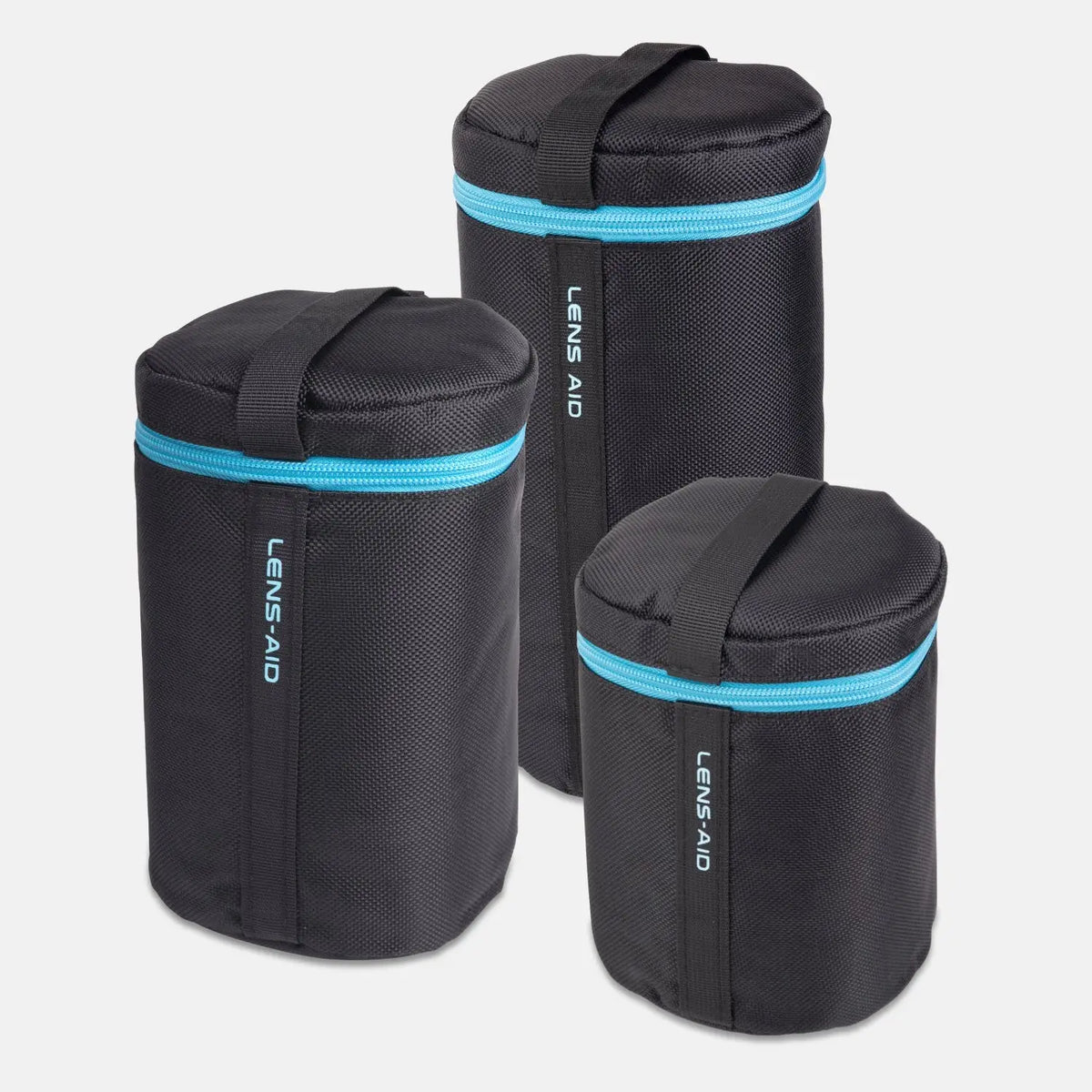 Objektivtasche gepolstert wasserabweisend mit Fleece-Futter - 3er-Set (M + L + XL) - Kamera & Foto > Kamerazubehör