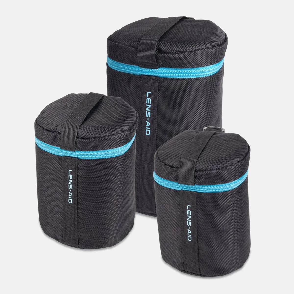 Objektivtasche gepolstert wasserabweisend mit Fleece-Futter - 3er-Set (S + M + L) - Kamera & Foto > Kamerazubehör