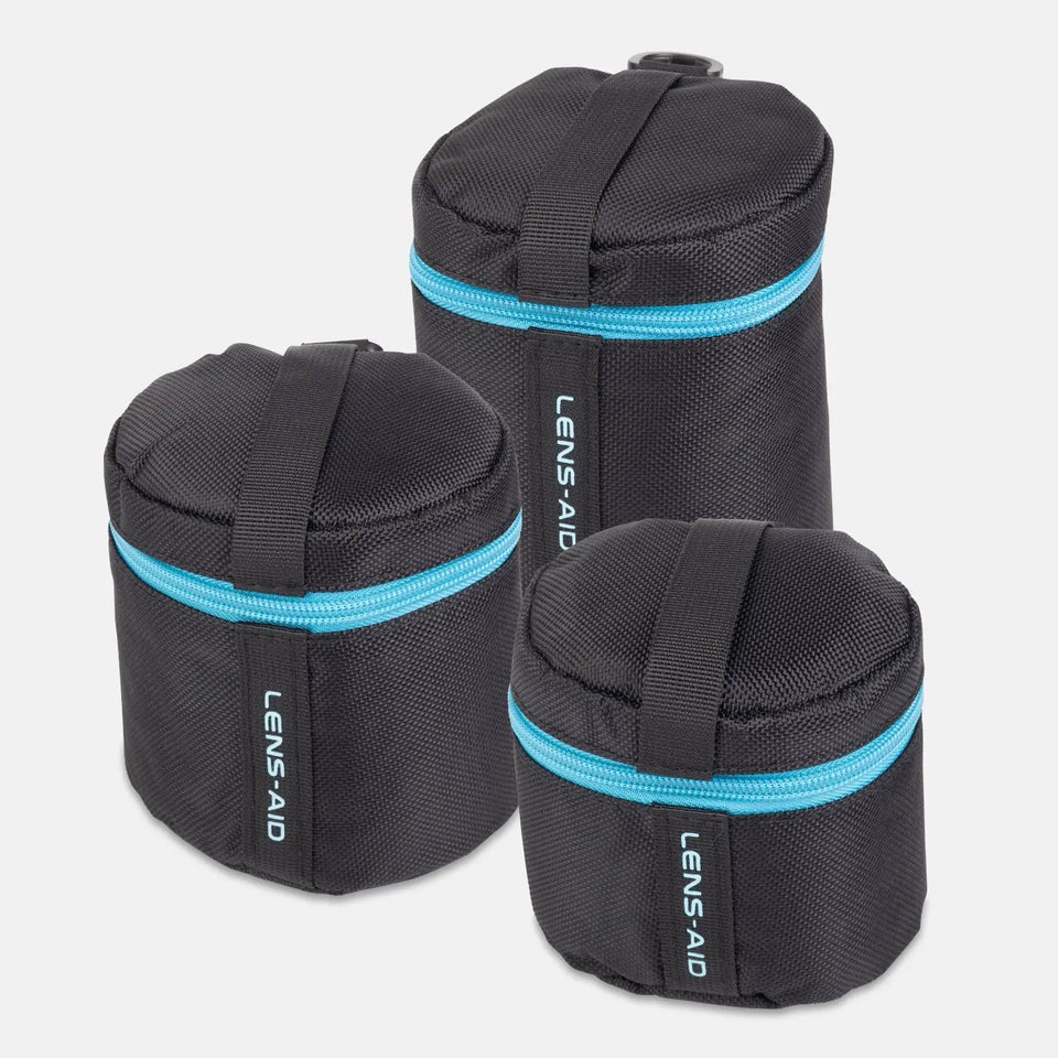 Objektivtasche gepolstert wasserabweisend mit Fleece-Futter - 3er-Set (XXS + XS + S) - Kamera & Foto > Kamerazubehör