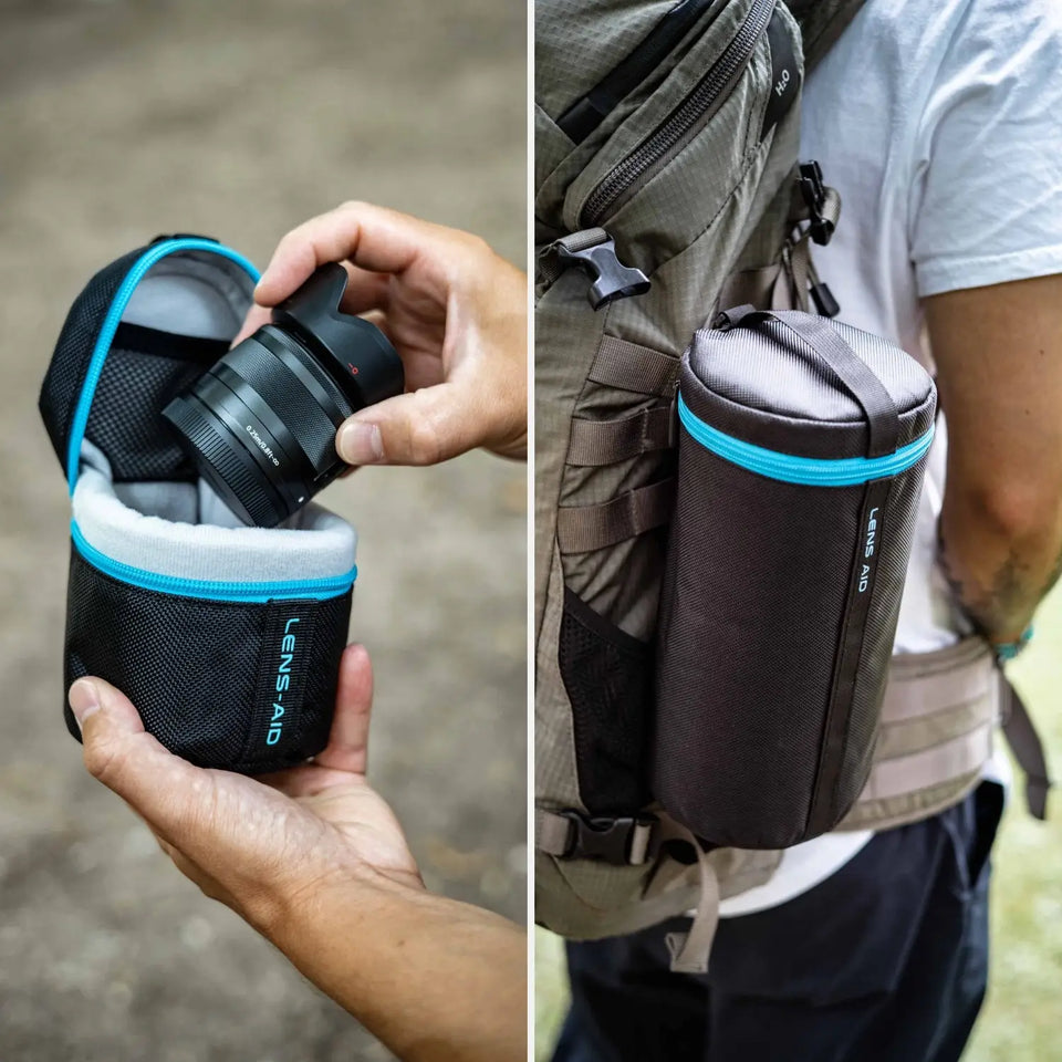 Objektivtasche gepolstert wasserabweisend mit Fleece-Futter - Kamera & Foto > Kamerazubehör Objektivzubehör