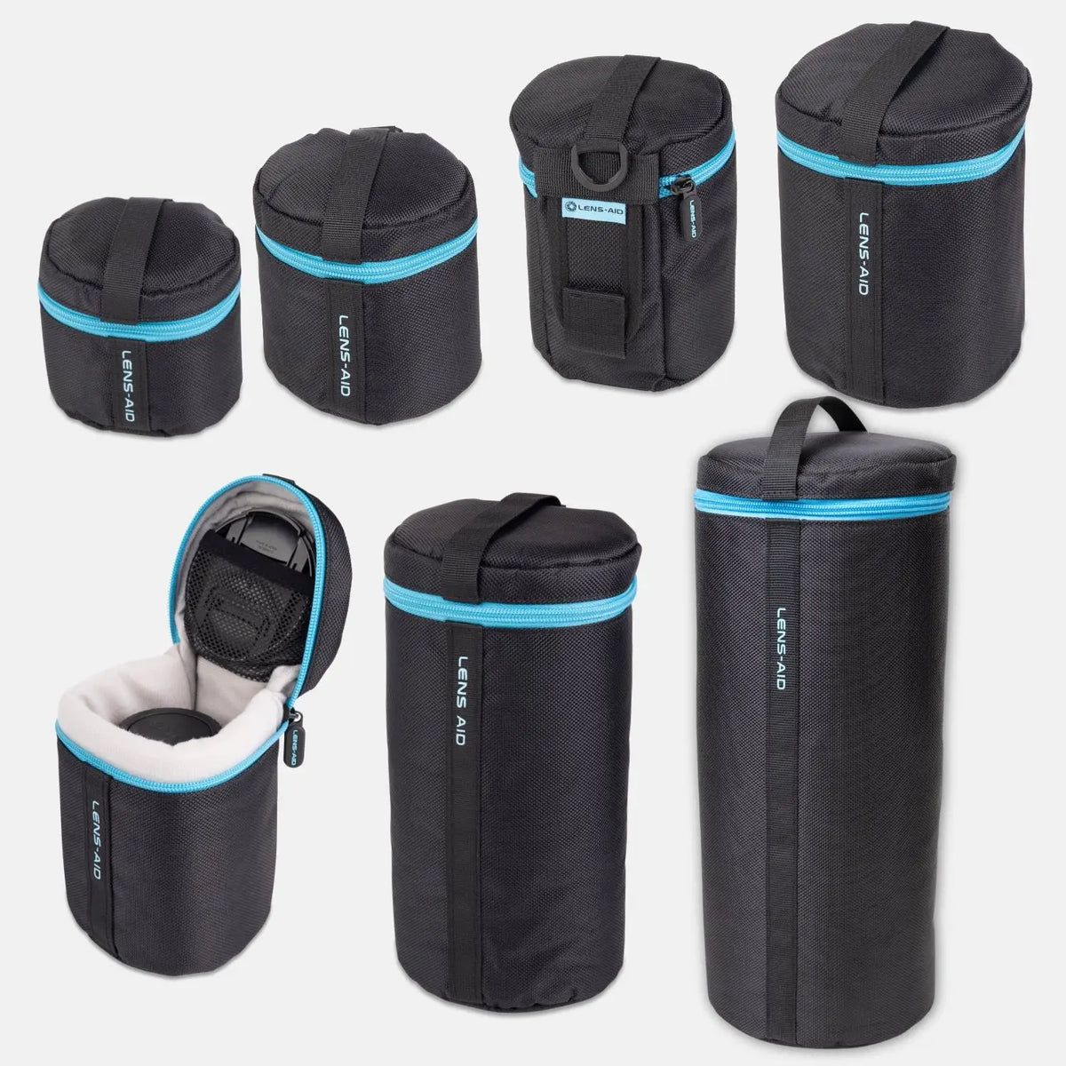 Objektivtasche gepolstert wasserabweisend mit Fleece-Futter - Kamera & Foto > Kamerazubehör Objektivzubehör