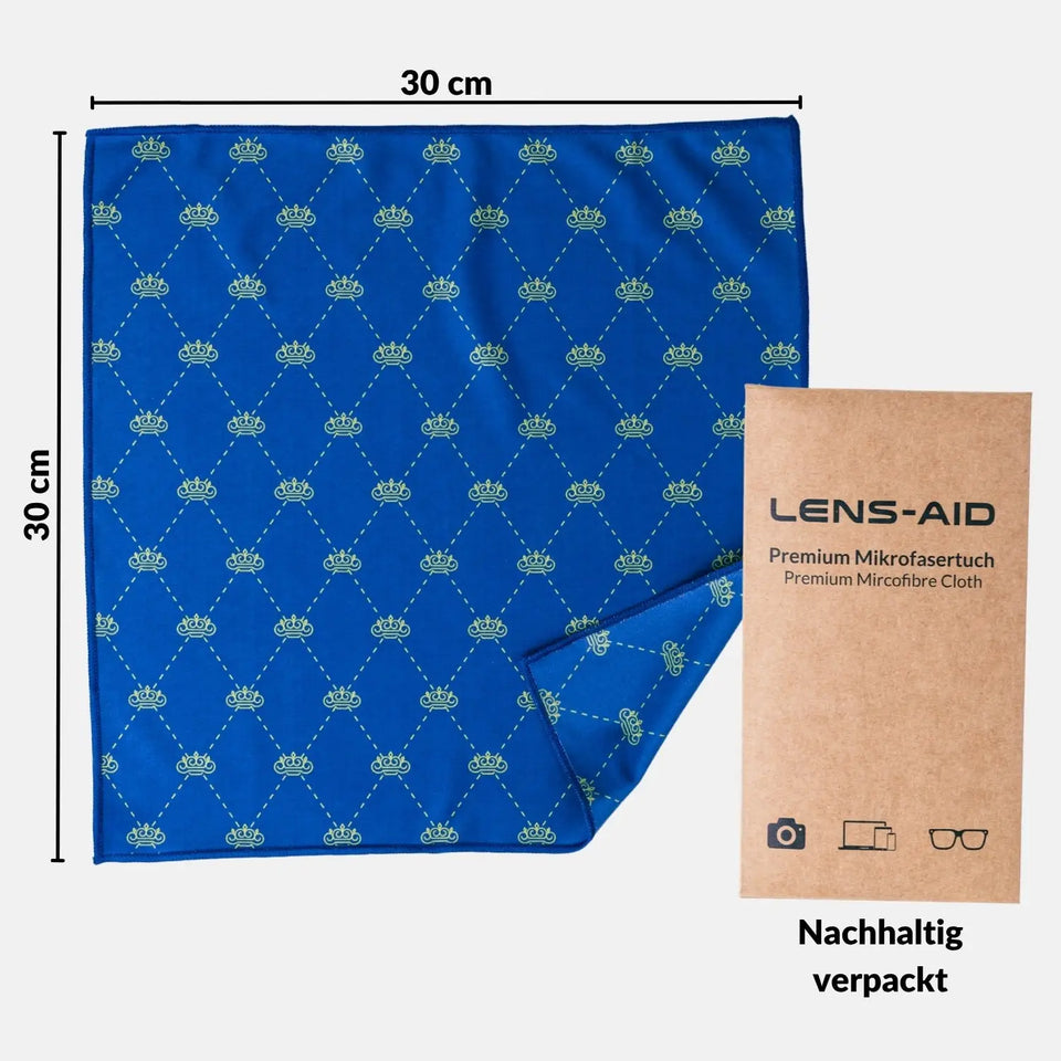 Premium microfiber cloth, large 30x30 cm, designed for glasses, screens, and glass - Camera & Photo > Camera Accessories