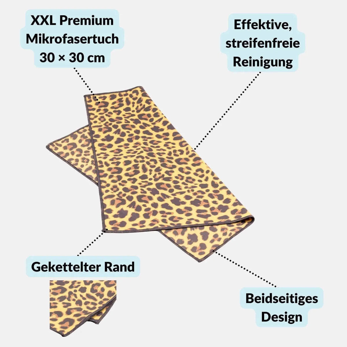 Premium microfiber cloth, large 30x30 cm, designed for glasses, screens, and glass - Camera & Photo > Camera Accessories