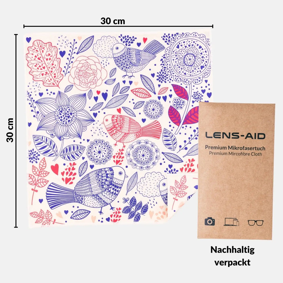 Premium microfiber cloth, large 30x30 cm, designed for glasses, screens, and glass - Camera & Photo > Camera Accessories