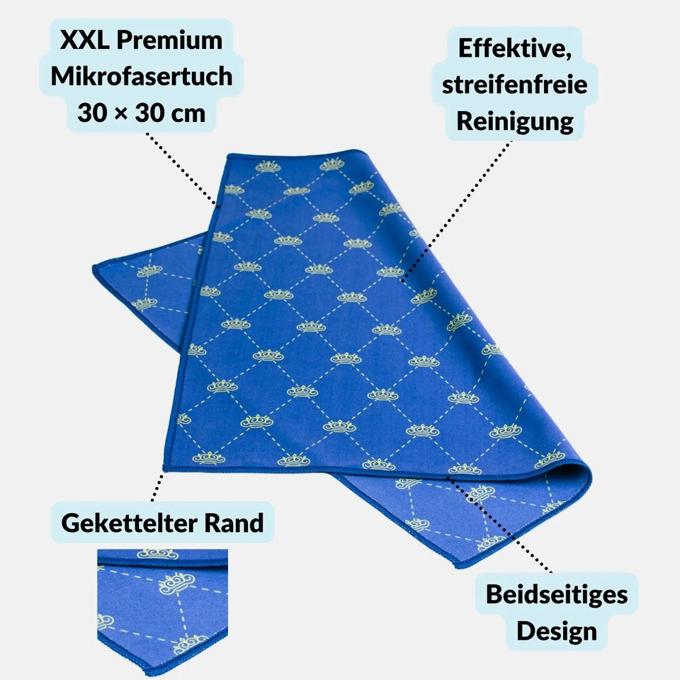 Premium microfiber cloth, large 30x30 cm, designed for glasses, screens, and glass - Camera & Photo > Camera Accessories