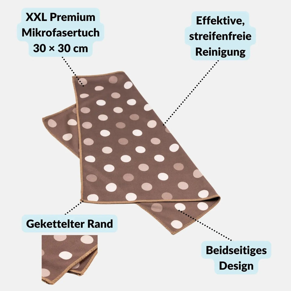 Premium microfiber cloth, large 30x30 cm, designed for glasses, screens, and glass - Camera & Photo > Camera Accessories