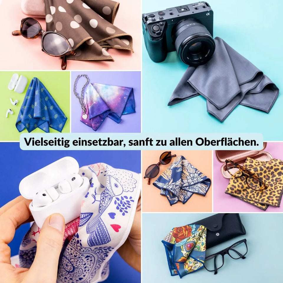 Premium microfiber cloth, large 30x30 cm, designed for glasses, screens, and glass - Camera & Photo > Camera Accessories