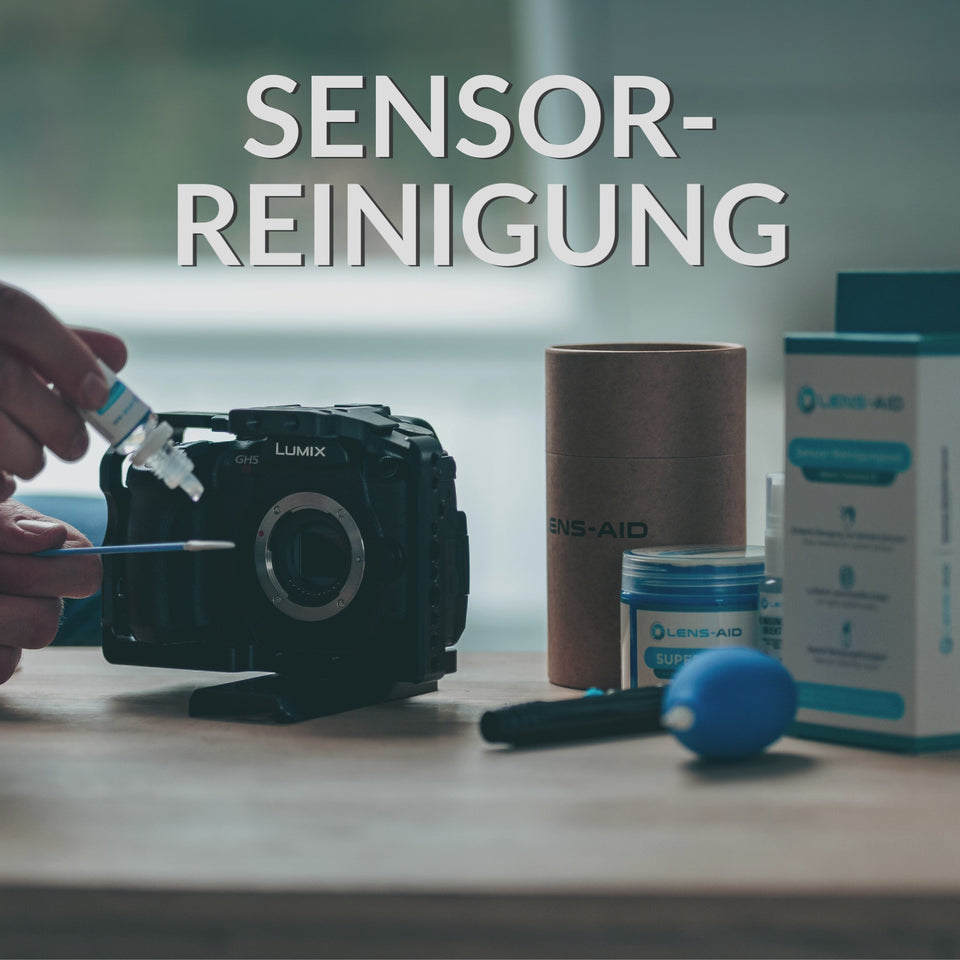 Sensor Reinigungsset Vollformat 24 mm – 12 Swabs mit Reinigungsflüssigkeit