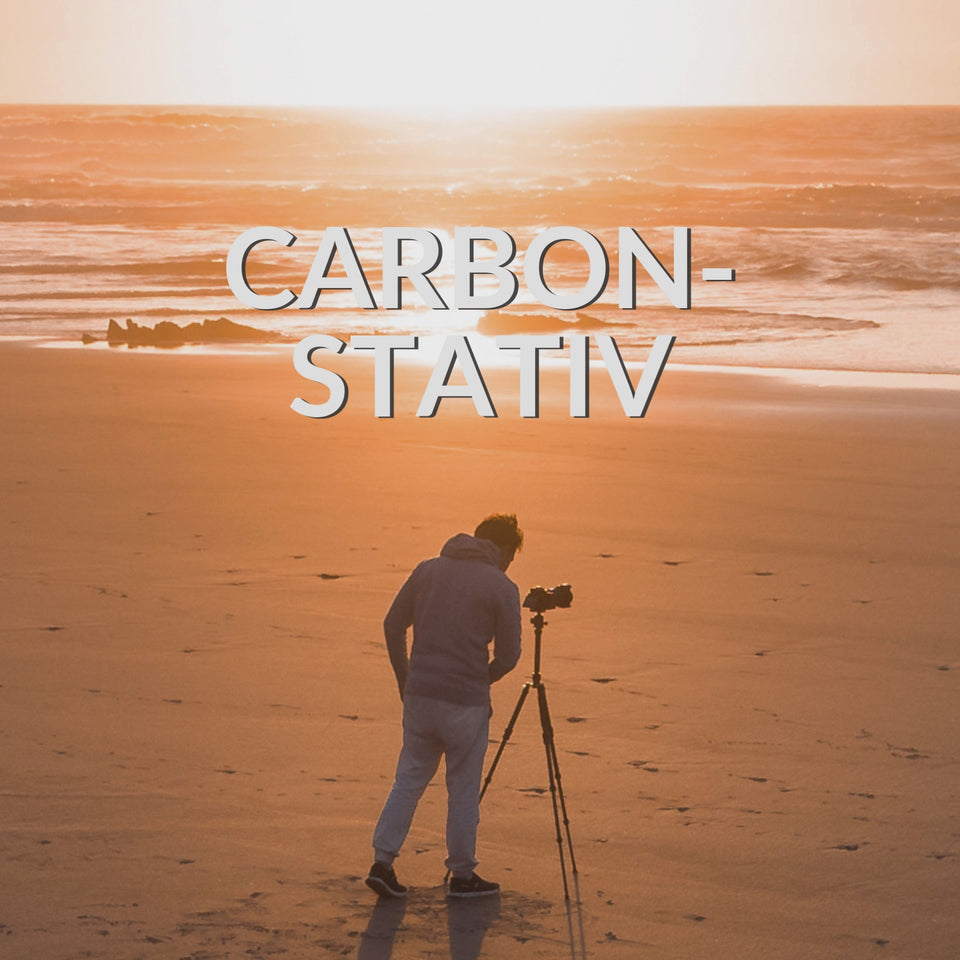 Carbon Reisestativ 160cm, 4-in-1 bis 8kg mit 360° Kugelkopf – leicht & kompakt