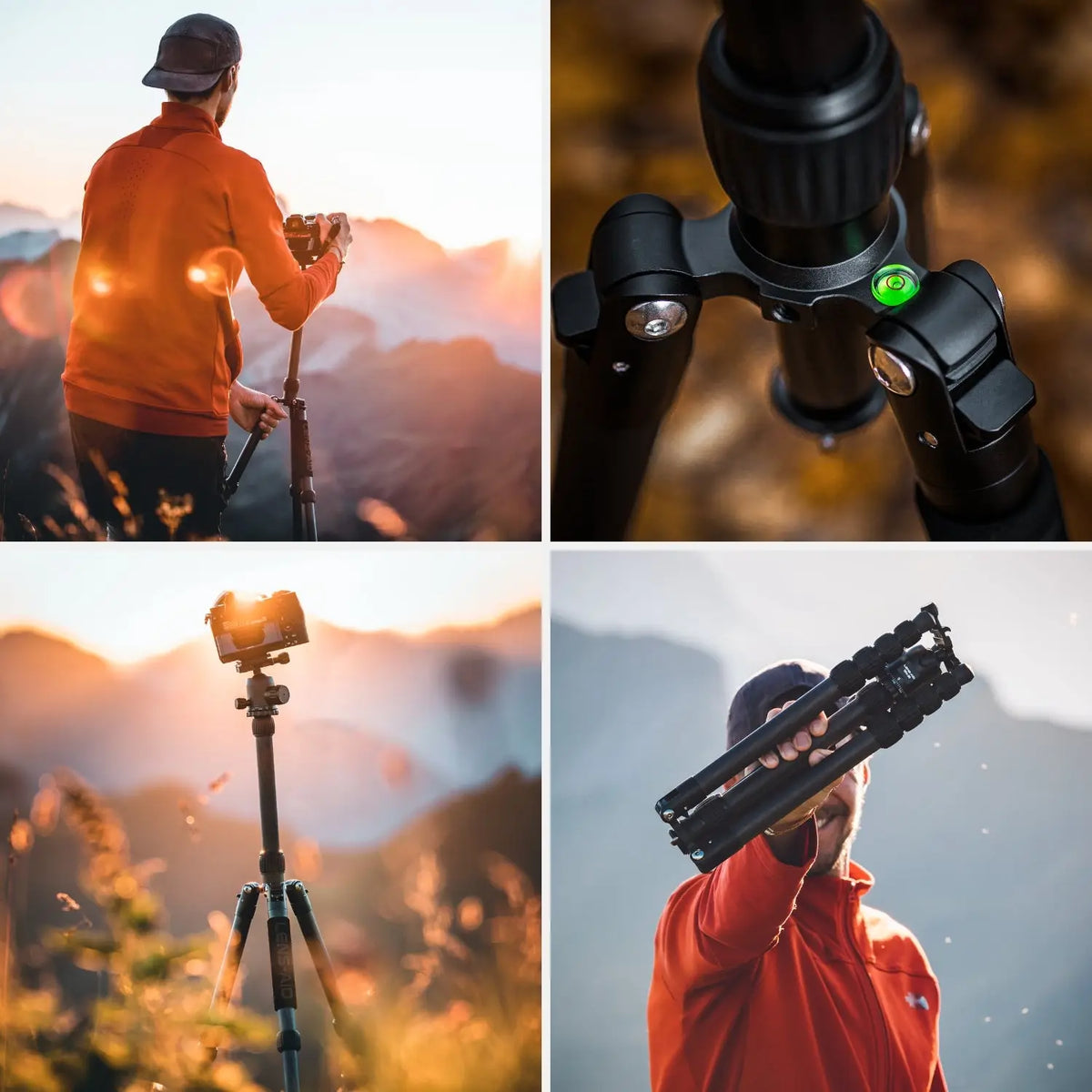 Carbon Reisestativ 160cm 4-in-1 bis 8kg mit 360° Kugelkopf – leicht & kompakt - Kamera Foto > Stative Einbeinstative