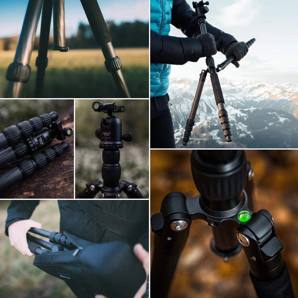 Carbon Reisestativ 160cm 4-in-1 bis 8kg mit 360° Kugelkopf – leicht & kompakt - Kamera Foto > Stative Einbeinstative