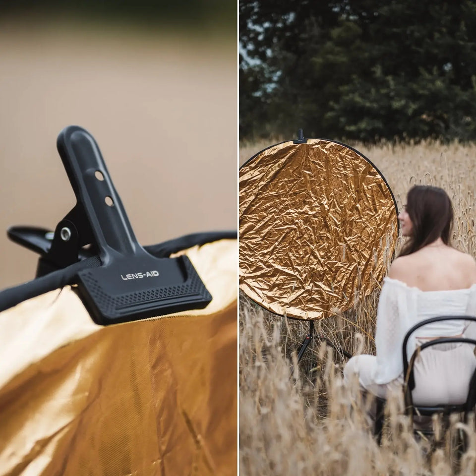 Pince métallique pour réflecteurs pliables et fonds photo - Appareil photo > Matériel de studio photo > Accessoires de studio photo