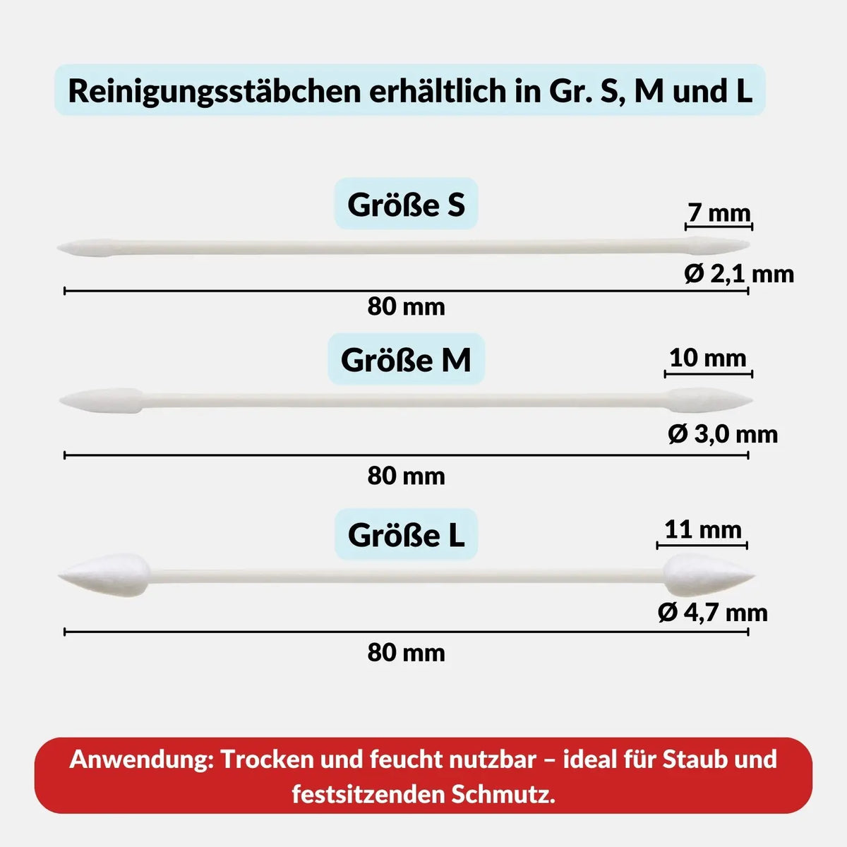 Reinigungsstäbchen mit Spitze für Kamera Objektiv Tastatur usw. - & Foto > Kamerazubehör Kamerareinigung