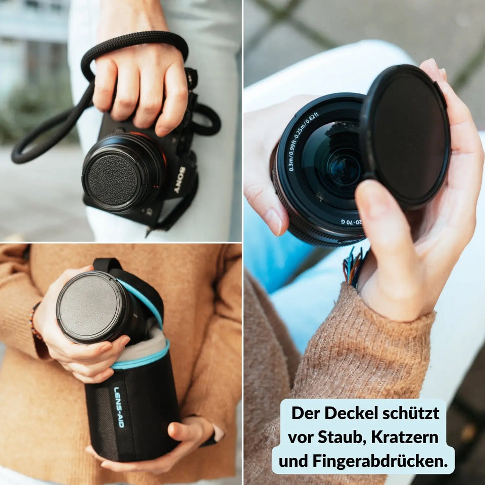 Bouchon d'objectif rétro de remplacement - compatible avec Sony, Canon et autres - Appareil photo > Accessoires pour appareils photo > Accessoires pour objectifs