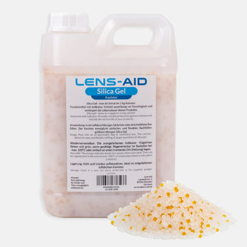 Silica Gel 1kg/2kg – Regenerierbares Trockenmittel mit Farbindikator (Orange/Grün) - 2000 g