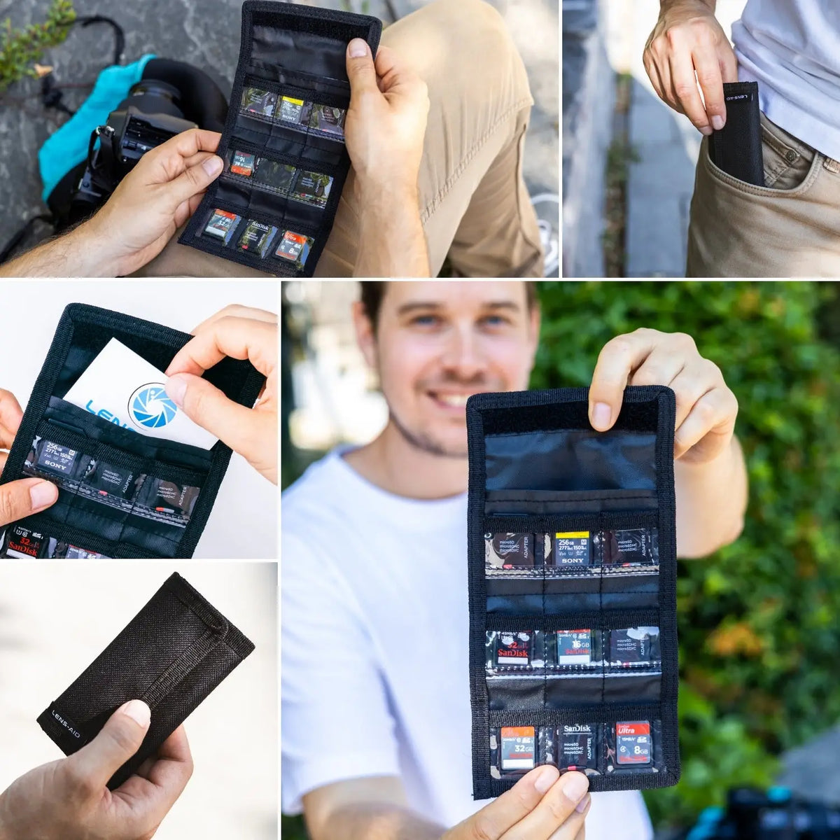 Memory card case: Lightweight case for SD, XQD, and CFexpress cards - Electronics > Electronic accessories > Memory cards