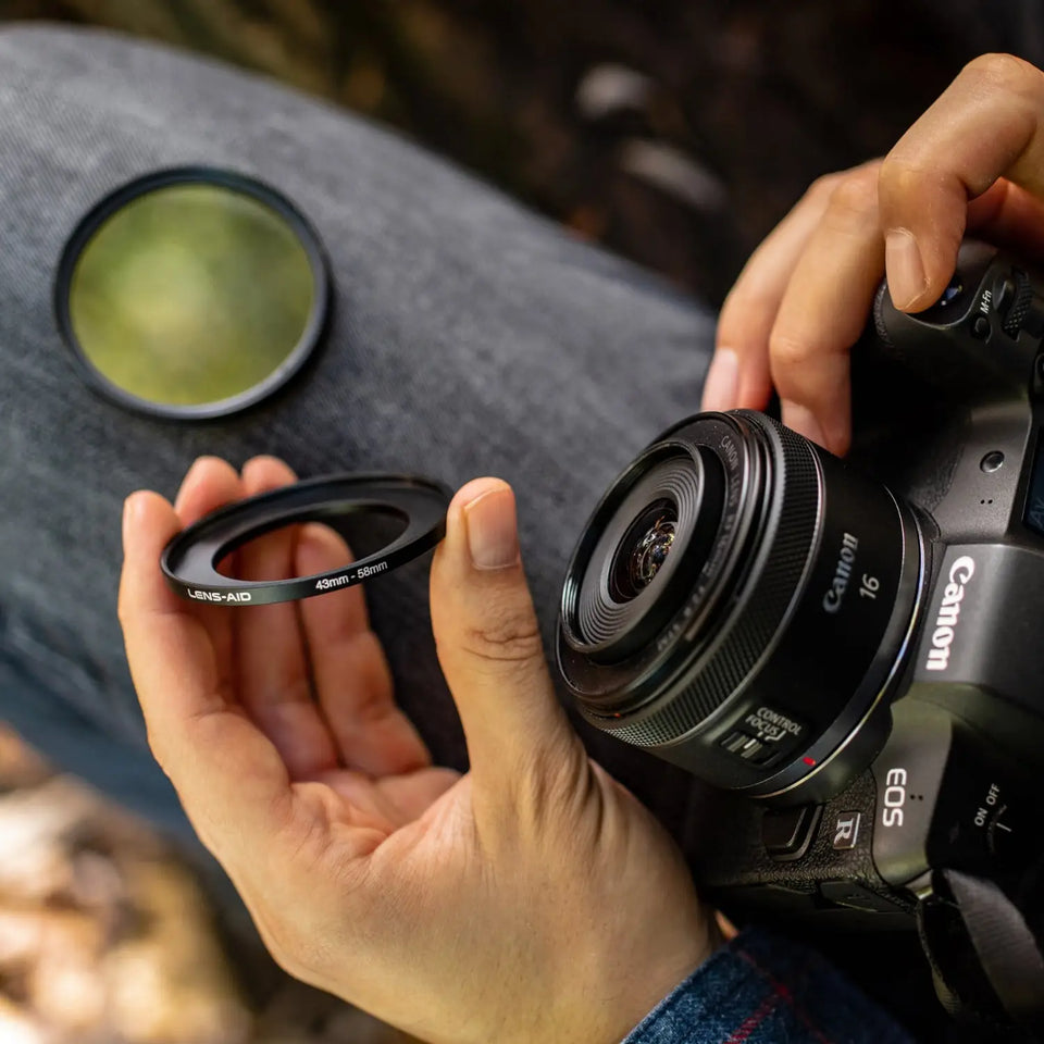 Step Up Ring 43 auf 58 mm – Filteradapter aus Aluminium - Kamera & Foto > Kamerazubehör Objektivzubehör Adapterringe