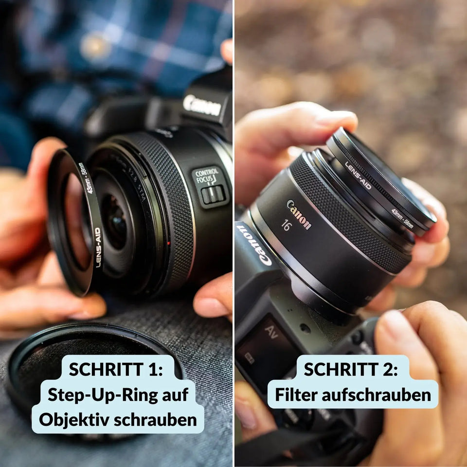 Step Up Ring 67 auf 72 mm – Filteradapter aus Aluminium - Kamera & Foto > Kamerazubehör Objektivzubehör Adapterringe