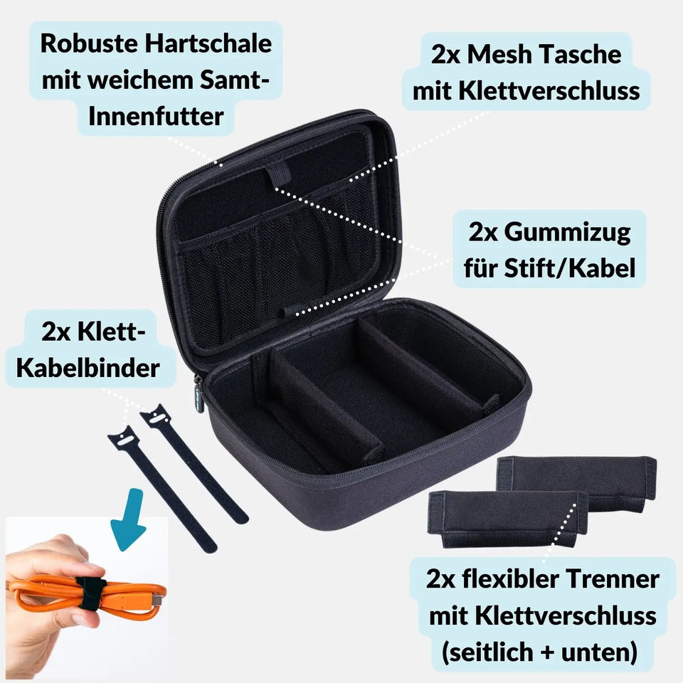 Technik Organizer Hardcase - Tasche für Elektronik Kabel & Reise - > Elektronikzubehör Taschen Hüllen Cases