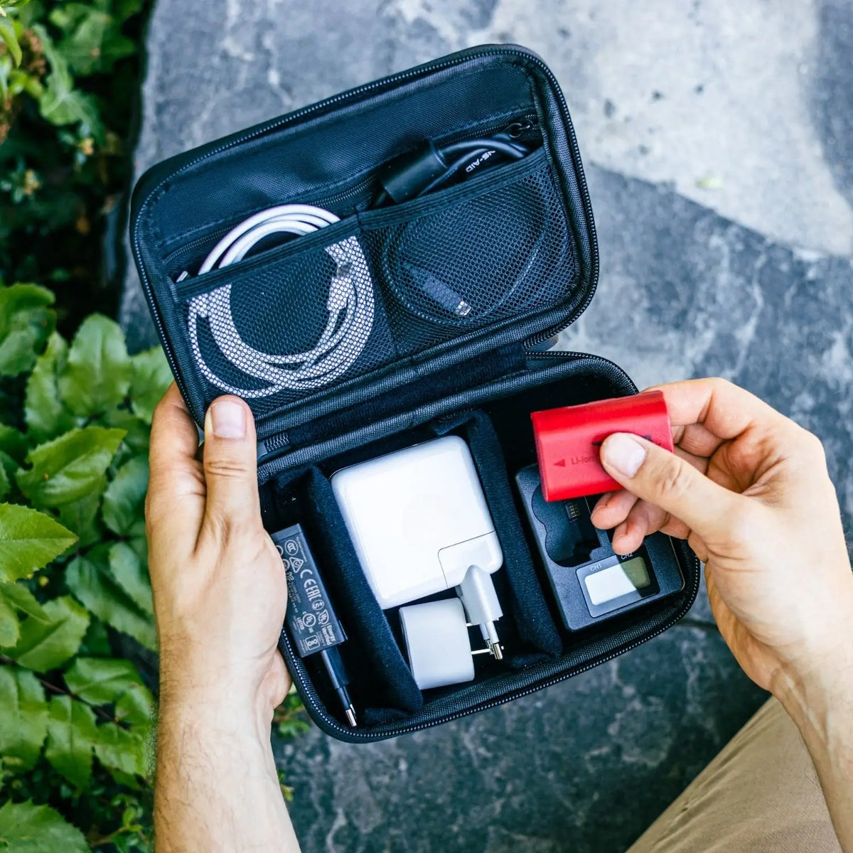 Technik Organizer Hardcase - Tasche für Elektronik Kabel & Reise - > Elektronikzubehör Taschen Hüllen Cases