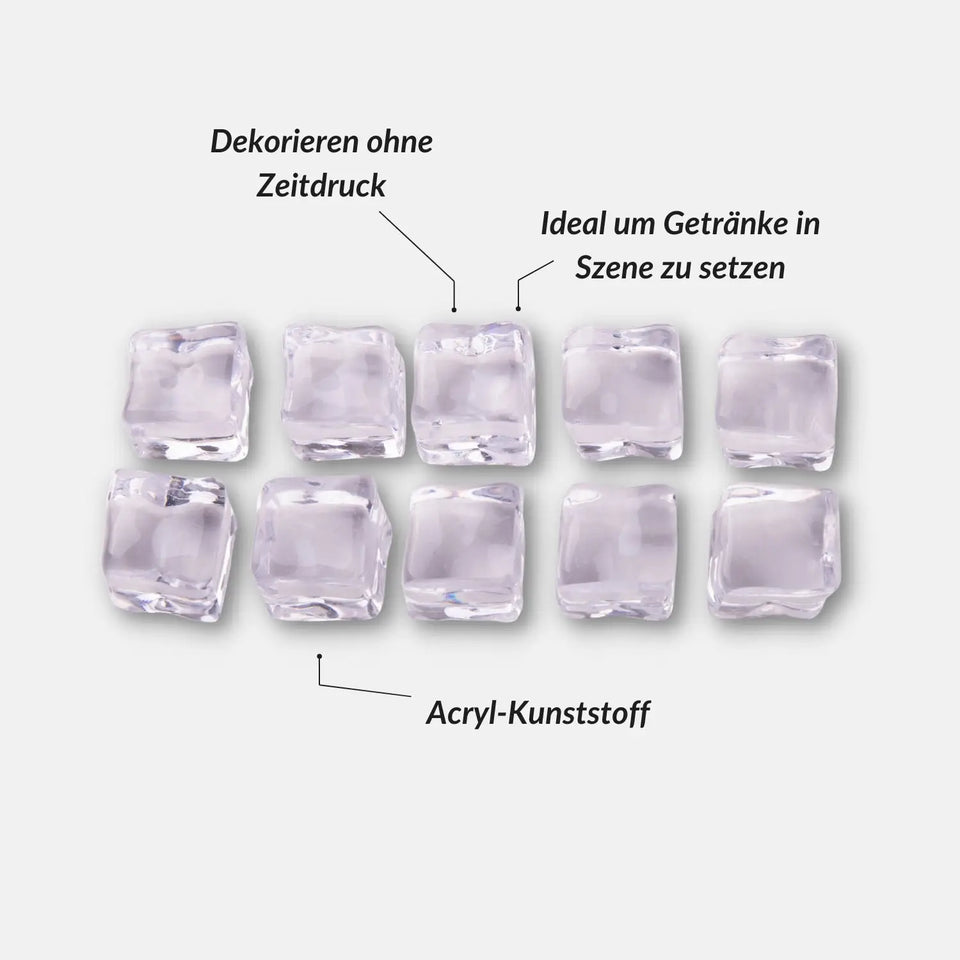 Transparent decorative plastic ice cubes - Camera & Photo > Photo Studio Equipment Photo Studio Accessories