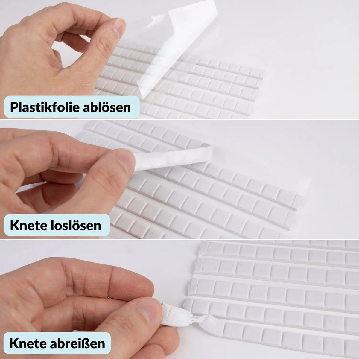 Weiße Klebeknete 96 Stück – wiederverwendbar & rückstandsfrei