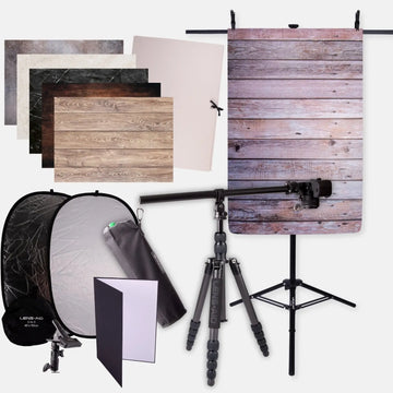XXL Flatlay-Set für deinen Einstieg in die Studiofotografie - Kamera & Foto > Fotostudio-Ausrüstung Hintergründe