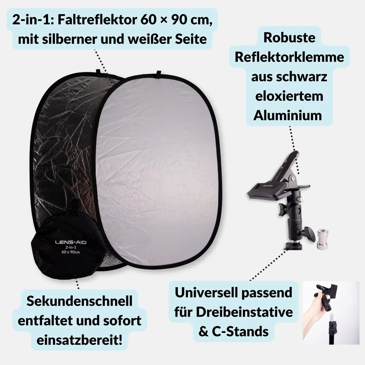 XXL Flatlay-Set für deinen Einstieg in die Studiofotografie - Kamera & Foto > Fotostudio-Ausrüstung Hintergründe