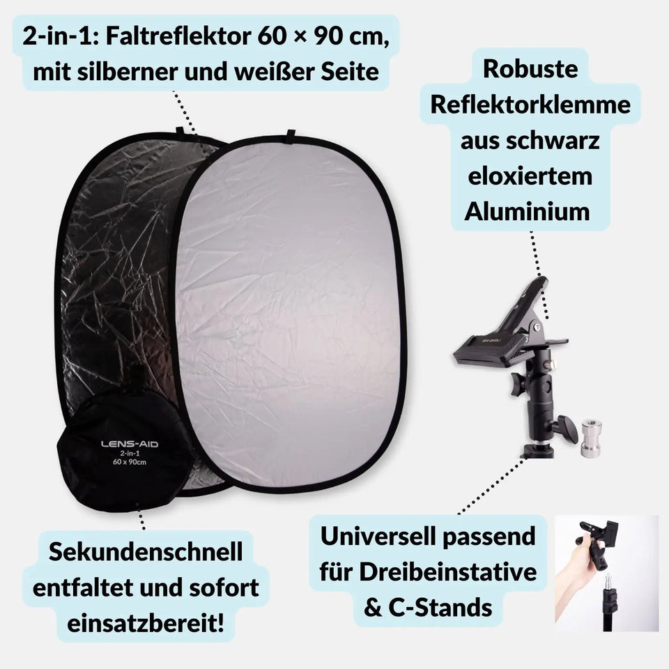 XXL Flatlay-Set für deinen Einstieg in die Studiofotografie - Kamera & Foto > Fotostudio-Ausrüstung Hintergründe